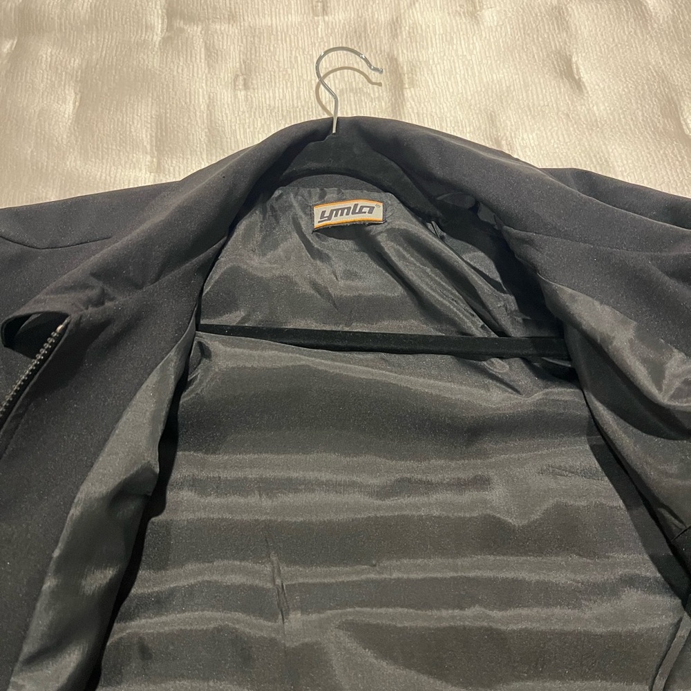 YMLA Midnight Black Structured Elegant Shirt Jacket NWOT - Picture 6 of 8